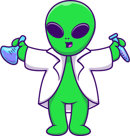 Scientifique extraterrestre  Illustration