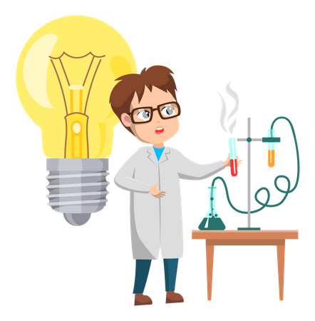 Scientist conducting research  Illustration