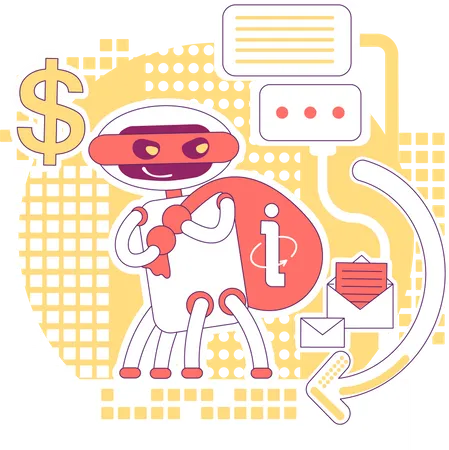 Scraper bot  Illustration