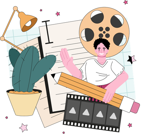 Screenwriter Course  イラスト