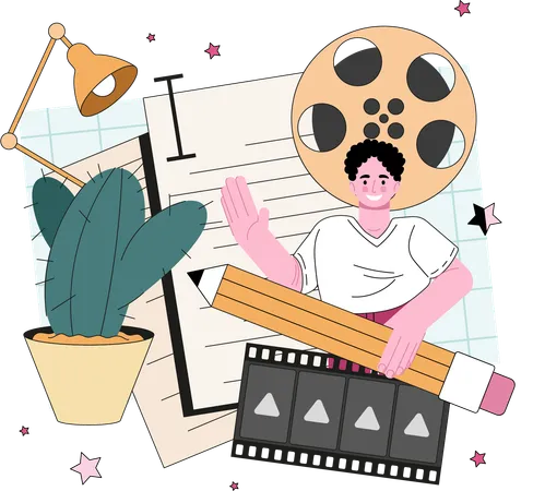 Screenwriter Course  イラスト