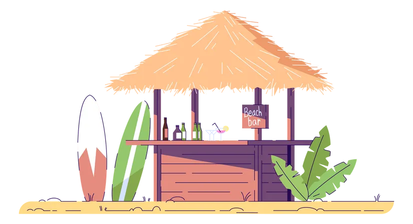 Seaside refreshment  Illustration