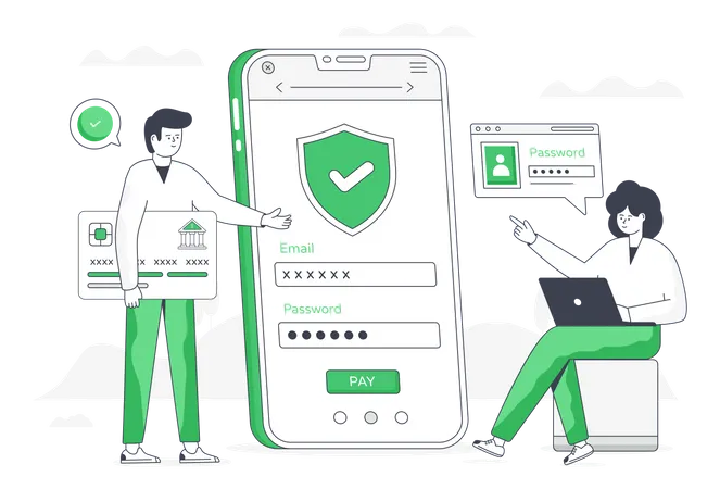 Secure Payment  Illustration