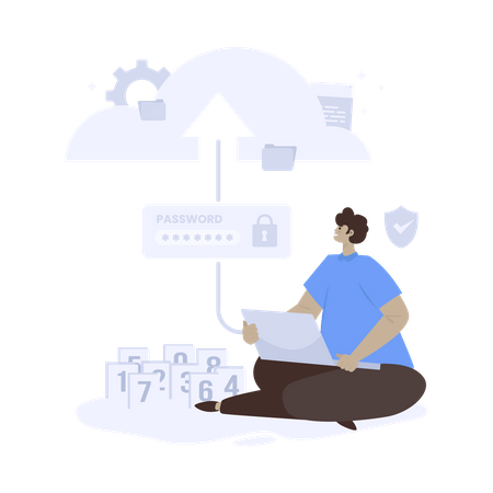 Sécurité des données dans le cloud  Illustration