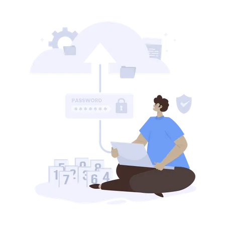 Sécurité des données dans le cloud  Illustration