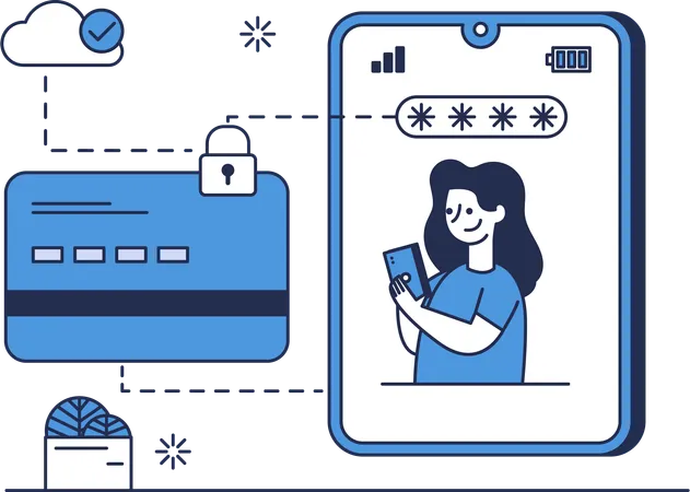 Sécurité des paiements numériques  Illustration