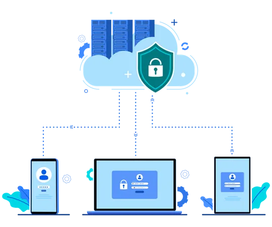 Sécurité du serveur cloud  Illustration