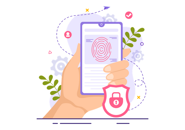 Sécurité des empreintes digitales  Illustration