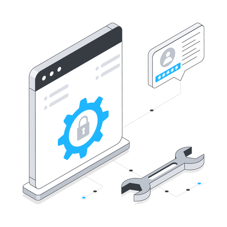 Security Setting  イラスト