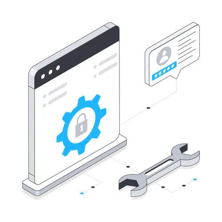 Security Setting  イラスト