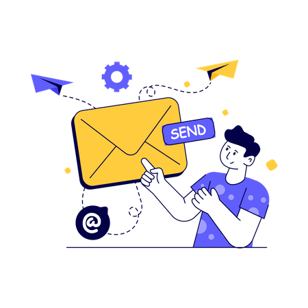 Send Mail  Illustration