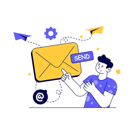 Send Mail  Illustration