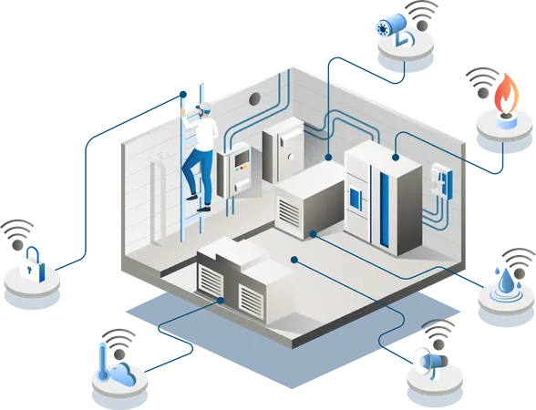 Sensor safety in the basement  Illustration