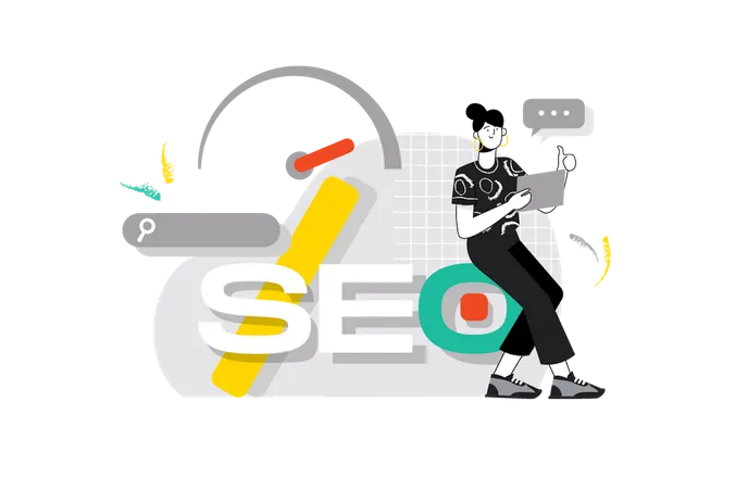 SEO  イラスト