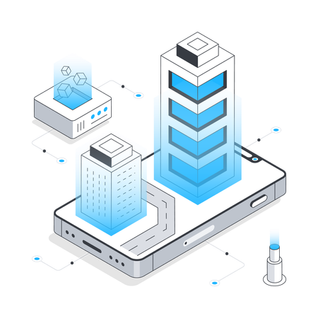 Server technology  Illustration