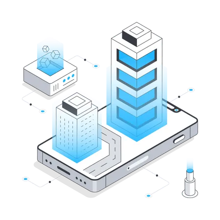 Server technology  Illustration