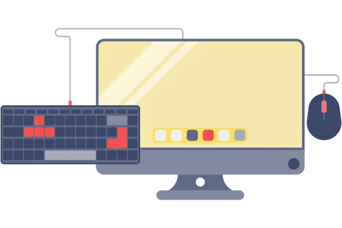 Set Of Computer Devices  Illustration