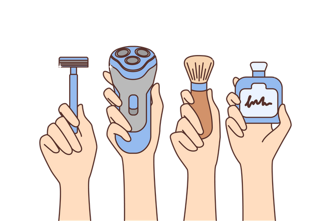 Shaving tool  Illustration