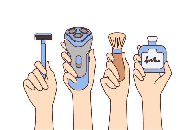 Shaving tool  Illustration