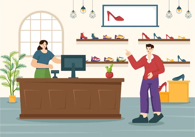 Shoe Store  Illustration