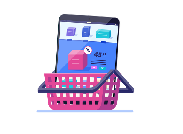 Shopping cart  イラスト