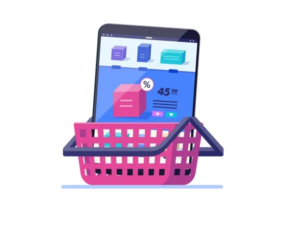 Shopping cart  イラスト