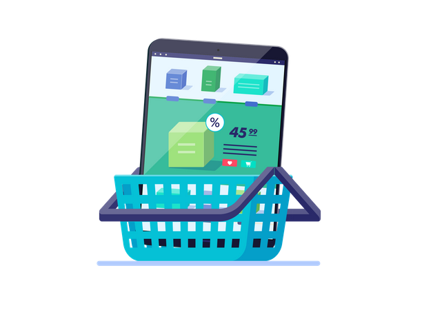 Shopping cart  일러스트레이션