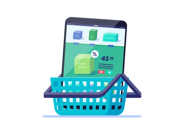 Shopping cart  イラスト