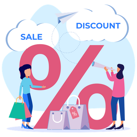 Shopping Discount  Illustration