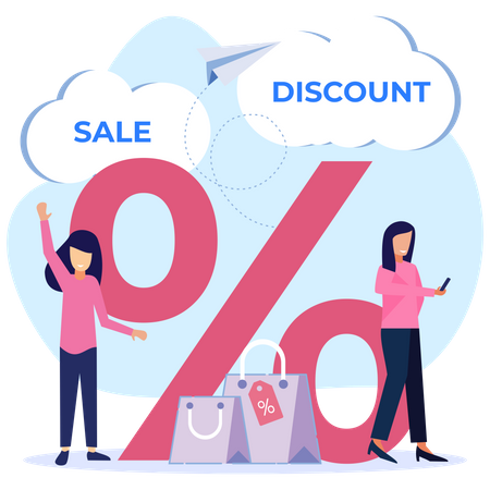 Shopping Discount  Illustration