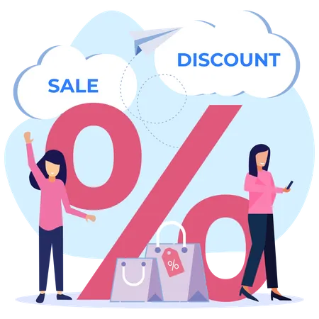 Shopping Discount  Illustration