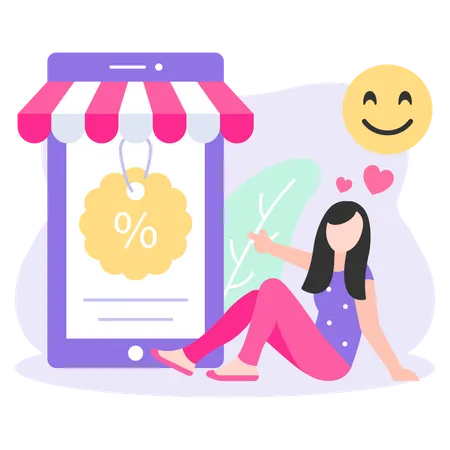 Shopping Discount  Illustration