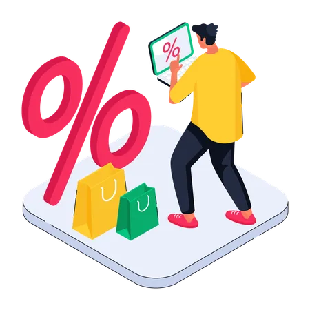 Shopping Discount  Illustration