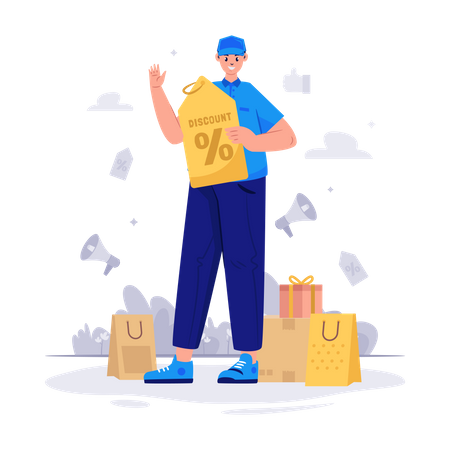 Shopping Discount  Illustration