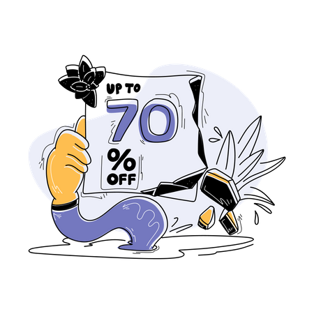 Shopping Discount Offer  Illustration