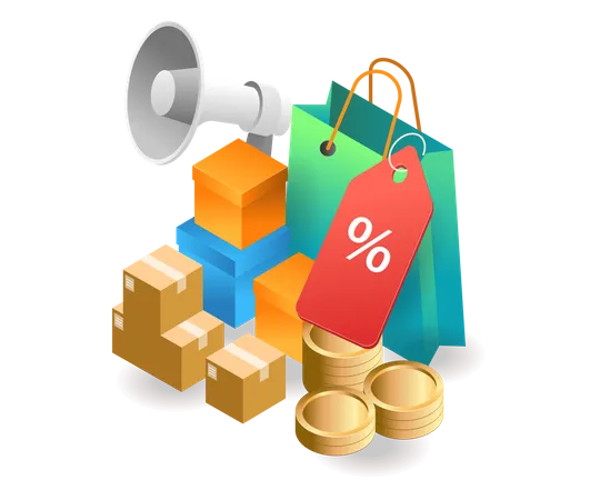 Shopping Offer  Illustration