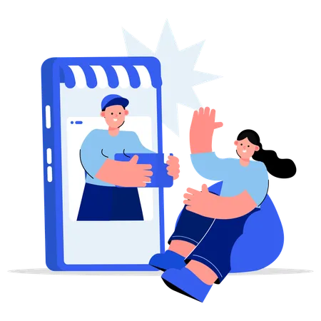 Shopping Order Delivery  Illustration