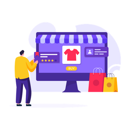 Shopping Website  Illustration