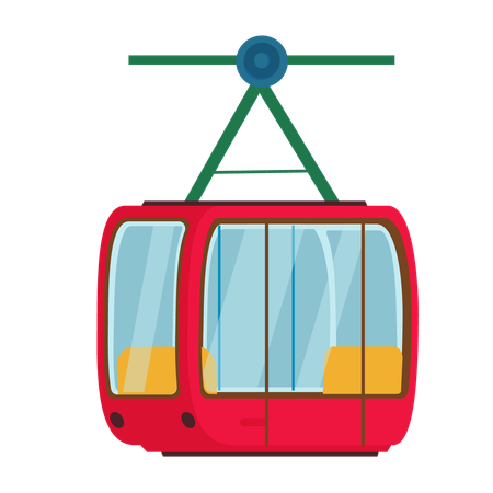 Ski Lift  Illustration