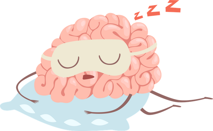 Sleepy Brain  Illustration