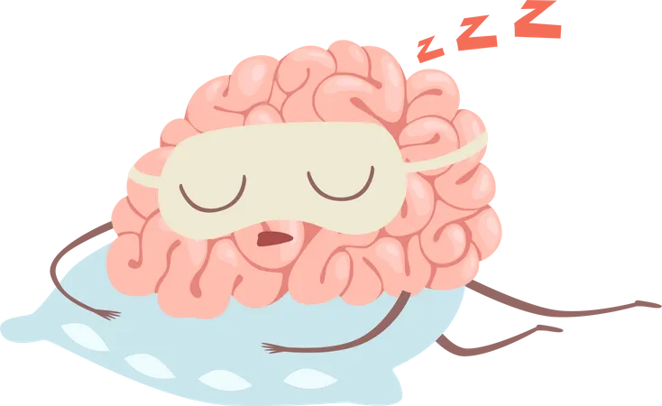 Sleepy Brain  Illustration