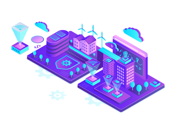 Smart city  Illustration