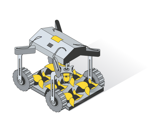 Land Rover für intelligente Landwirtschaft  Illustration