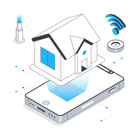 Smart Home technology  イラスト