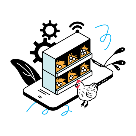 Smart poultry management system  Illustration