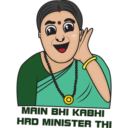 Smriti Irani  Illustration