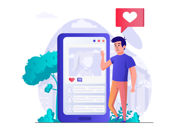 Social network  Illustration