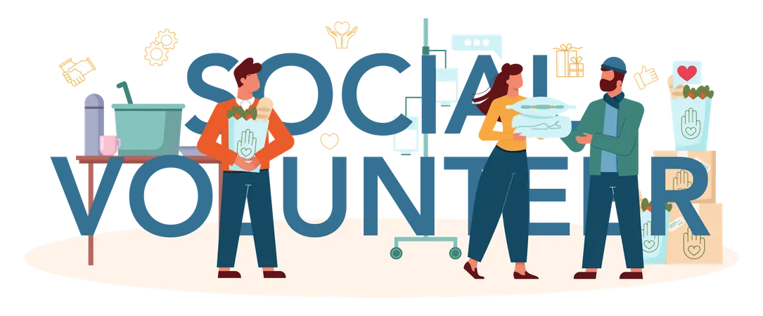 Social volunteer  Illustration