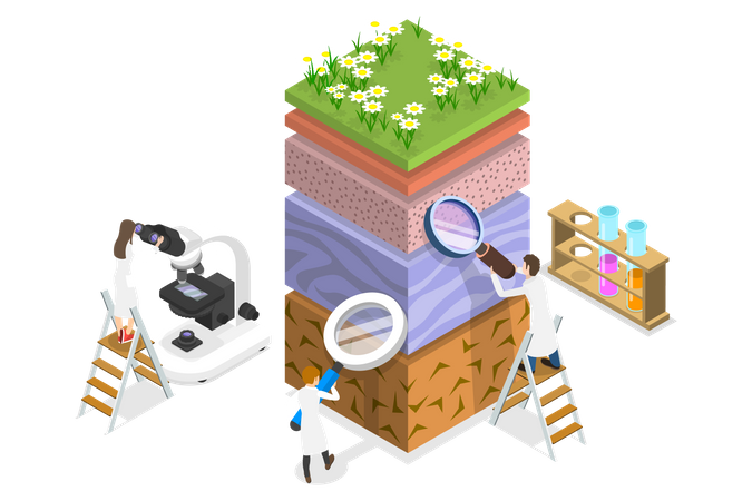 Soil Testing  イラスト