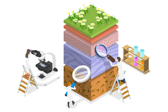 Soil Testing  イラスト